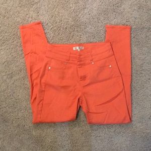 Orange high waisted pants